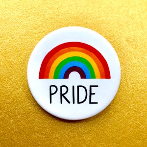 Arc-en-ciel de la fierté - Allié militant - Pin&#39;s Badge