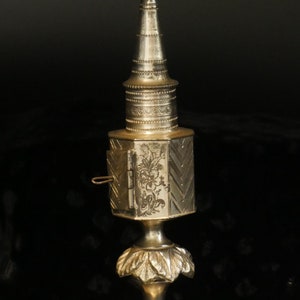 Russian Silver 19th Century Spice Tower Besamim Antique Judaica 875 Silver