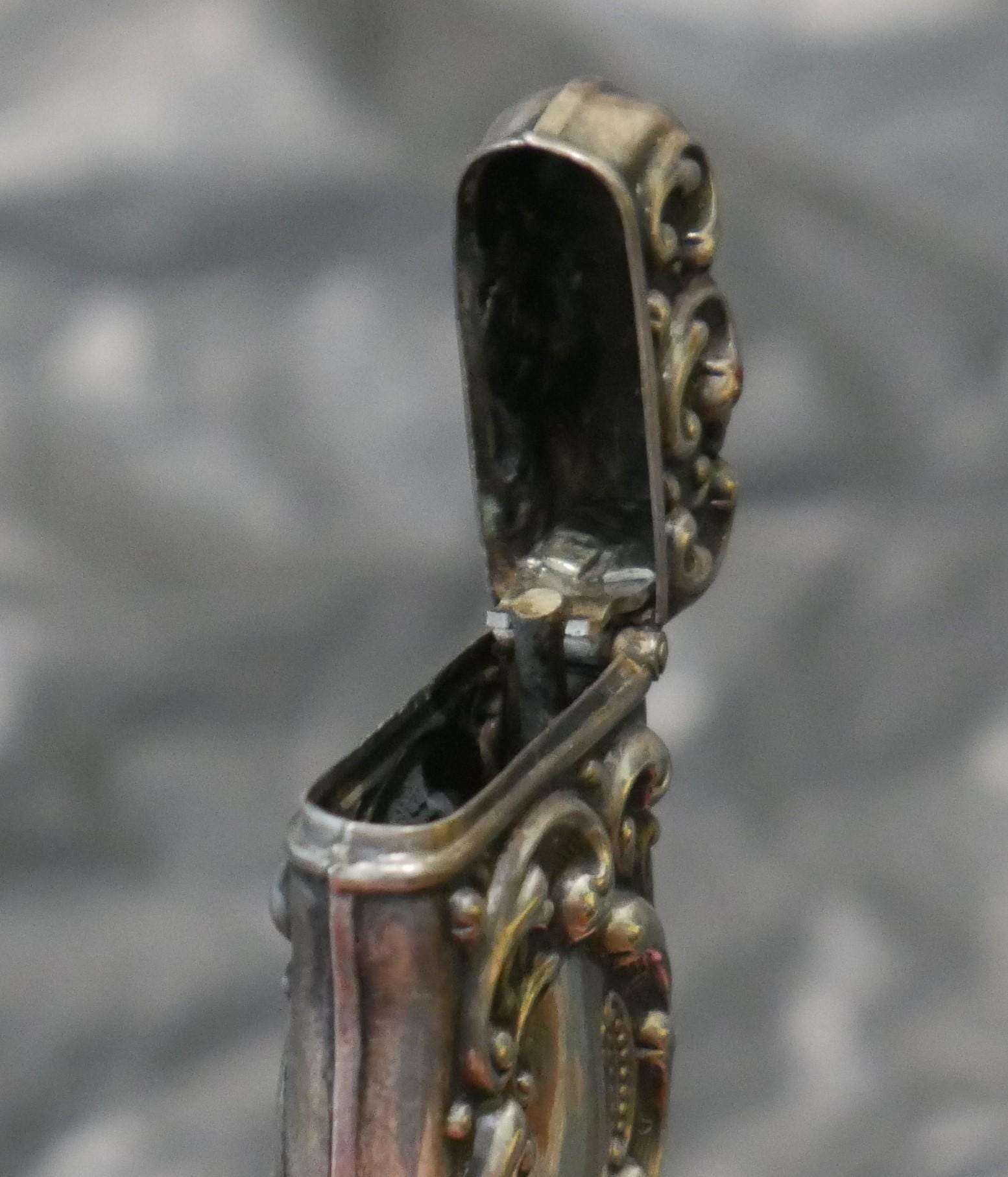 Art Nouveau Sterling Match Safe Antique Vesta C1900 No Mono Repousse ...