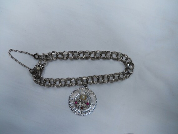 Sterling Charm Bracelet A Date To Remember Mother… - image 3