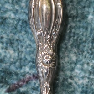 Antique Sterling Silver Nail Moustache Vanity Brush
