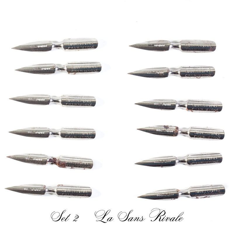 1 dozen La Sans RivoleVintage nib modern calligraphy Styles of Pointed Pen Script Spencerian Copperplate Penmanship