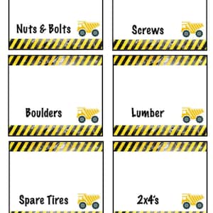 Construction Party: Food Labels