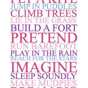 Be a Kid Artwork- GIRL