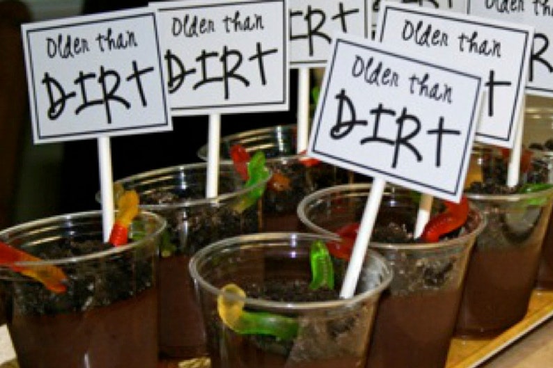 Older Than Dirt Mini Signs - Etsy