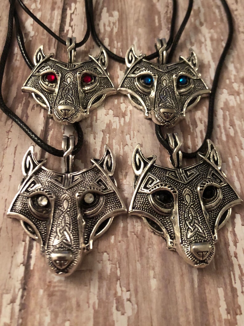 unisex necklace tribal wolf necklace wolf jewelry Wolf necklace gifts for him