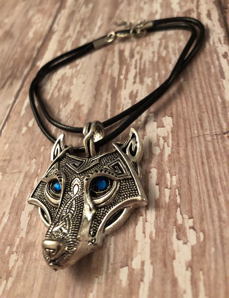 unisex necklace tribal wolf necklace wolf jewelry Wolf necklace gifts for him