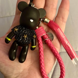 Bling Bear keychain, teddy keychain, purse charms, purse charm, gifts, adorable bears, bag charms,keychains