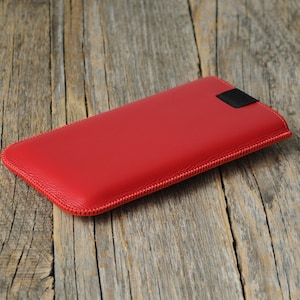 Soft Leather Case for iPhone, Cover with Magnetic Pull Band, Free Personalisation 画像 4