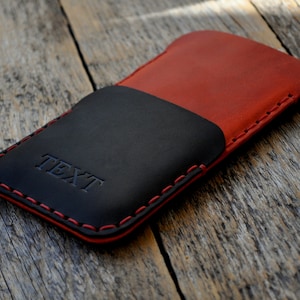 Hand Stitched Leather Case for Nokia  - Cover with Card Pocket - FREE Personalization