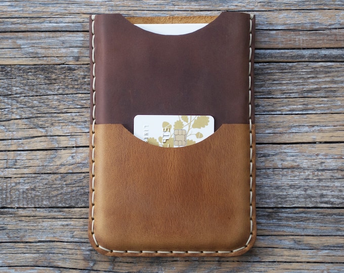 Personalised Case for Microsoft Surface Duo 2, Hand Stitched Bovine Leather Sleeve, Pouch with Card Pocket