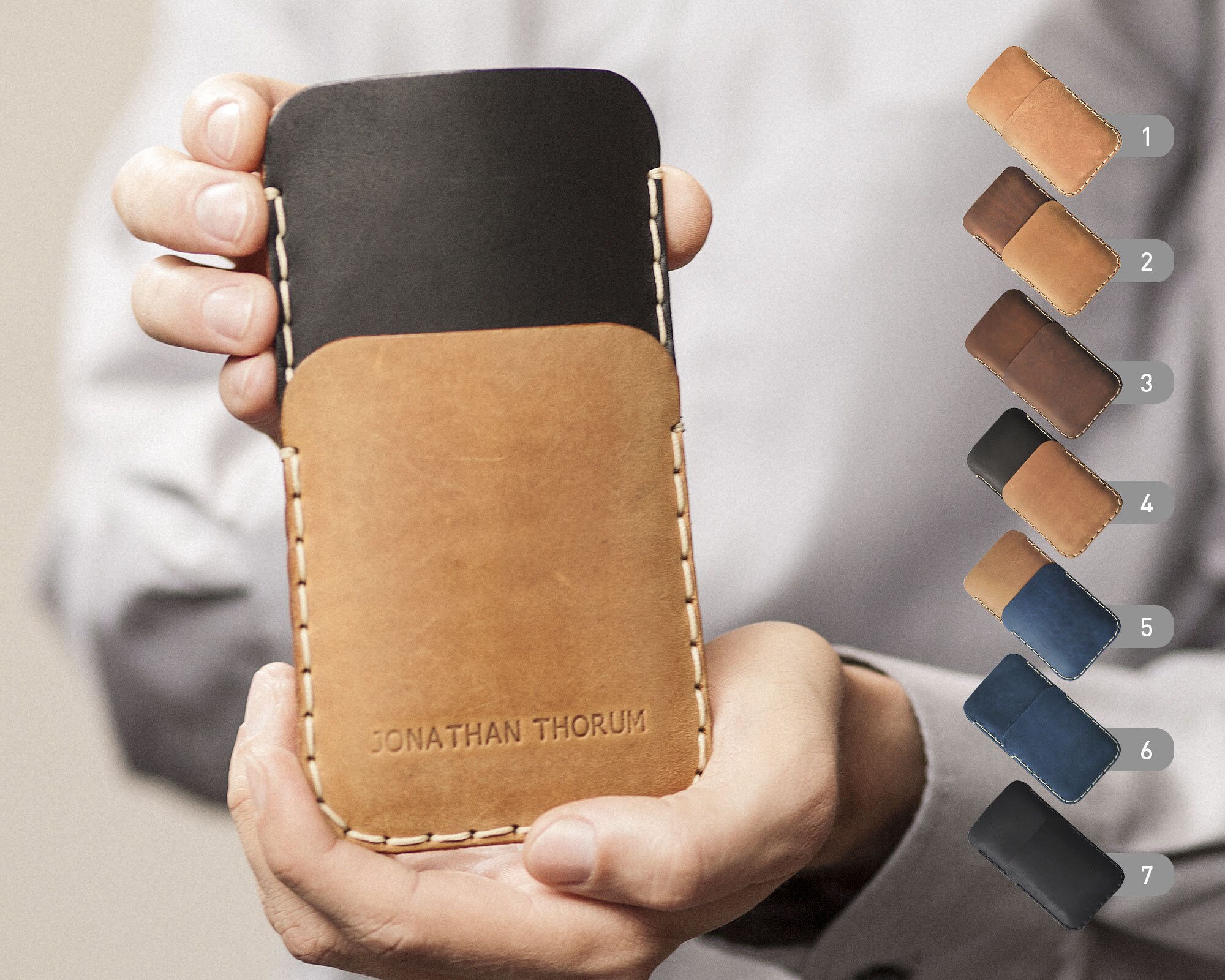 Handmade leather Case for Fairphone 3 2. PERSONALIZED ...