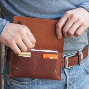 Funda de cuero para Fairphone, bolso de cinturón cosido a mano profesionalmente, funda Fanny Pack