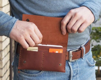 Leather Case for Fairphone, Professionally Hand Stitched Belt Bag, Fanny Pack Holster