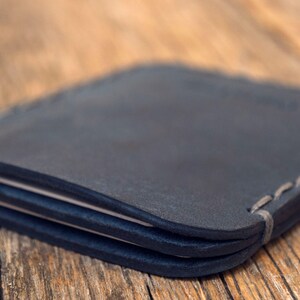 PERSONALIZED Simplistic Leather Wallet, Unisex Pouch, Credit Card Cash ...