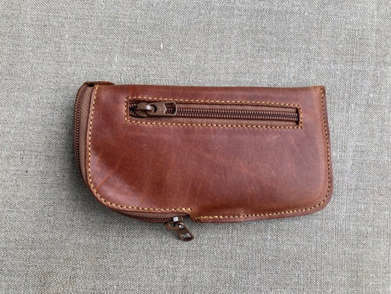 Portachiavi In Pelle Per Auto, Portafoglio Con Cerniera, Custodia Portamonete E Astucci Chiavi Per Donna E Uomo - 6 Ganci E 1 Portachiavi - Foto 8