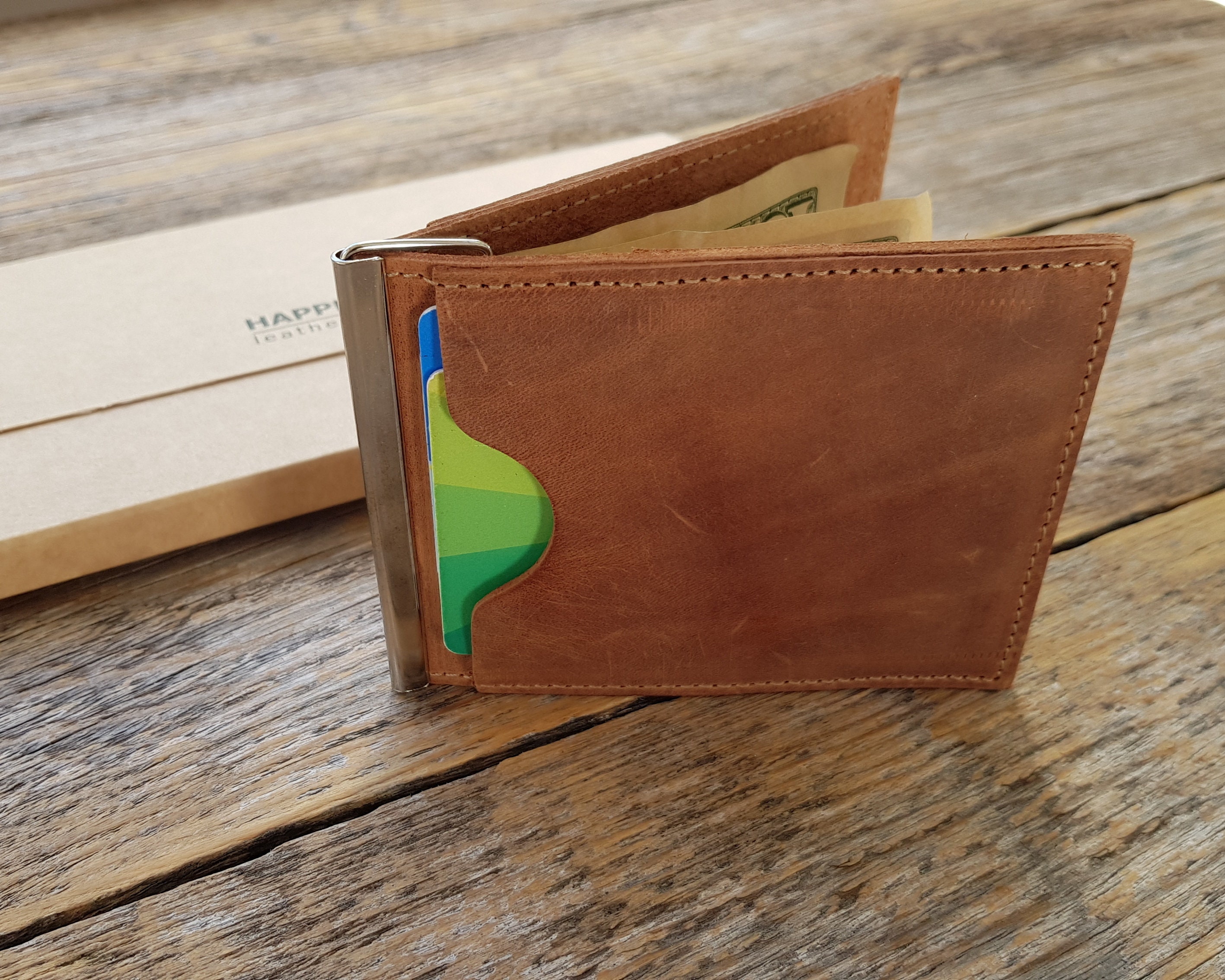 Card holder wallet Custom wallet Personalized leather wallet men Small slim mens wallet Bifold wallet Cash envelope wallet Bags & Purses Wallets & Money Clips Wallets 