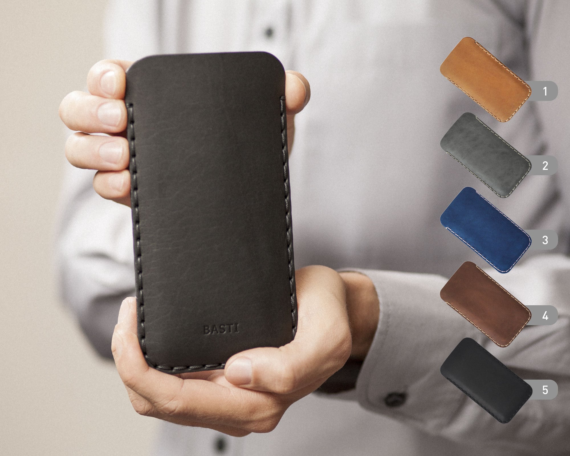 Leather Case for Microsoft Surface Duo, Handmade Cover Sleeve, Custom