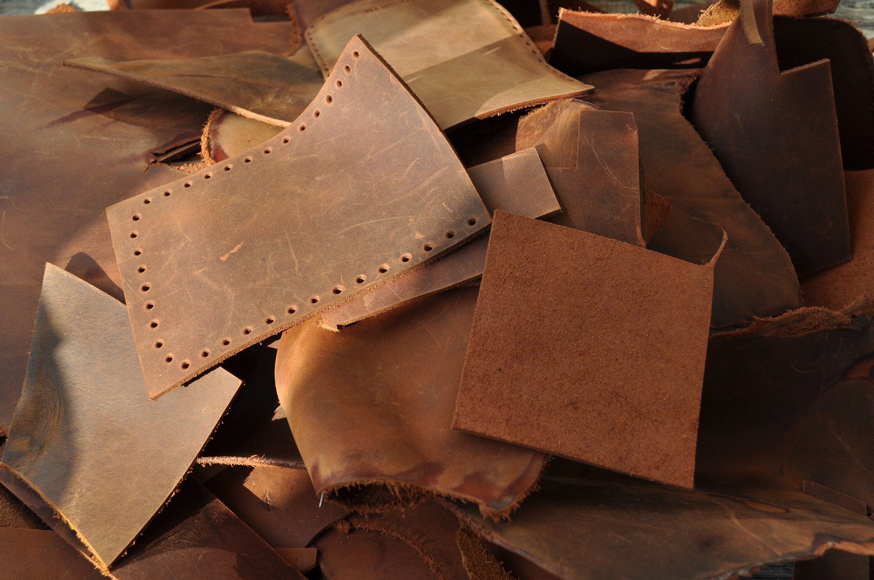 Dark Brown Bovine Cowhide Leather Pieces 18 kg Bag Of Scrap Etsy