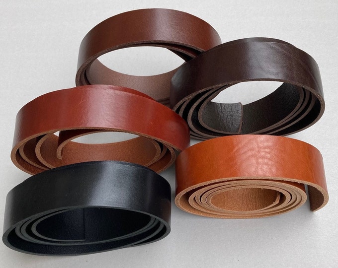 Leather belt, strap for handcraft, leatherworking, art, crafts and hobby. Quality full grain leather 4mm thickness, 40mm width
