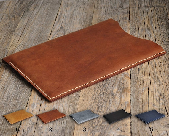 Microsoft Surface Case, Hand Stitched,  PERSONALIZED, Vintage Look Leather Cover, Rough Style Sleeve