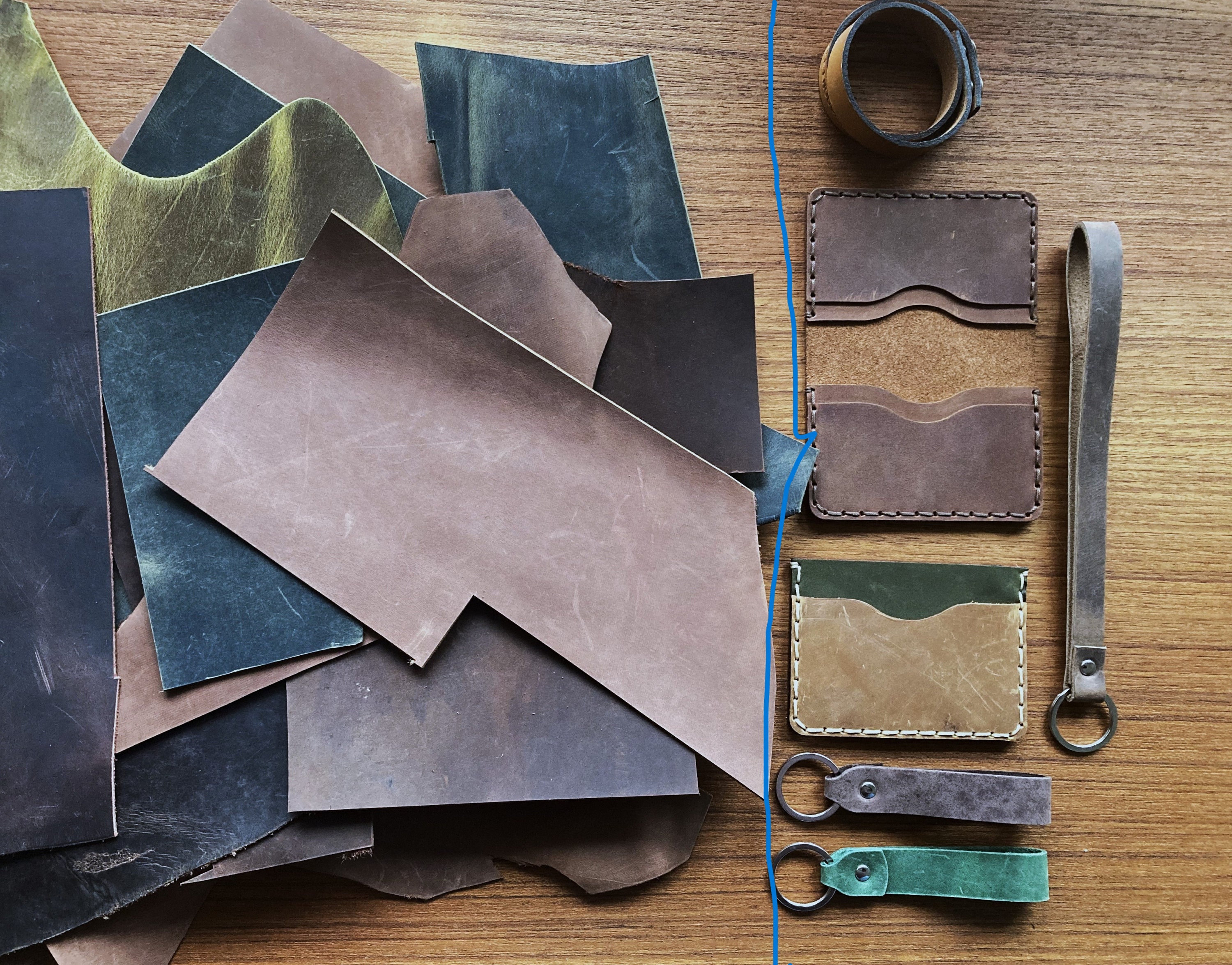 Genuine Cowhide Material Offcuts - for Arts and Crafts