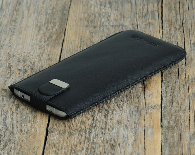 Soft Leather Case for Samsung Galaxy, Sleeve Magnetic Pull Band, Free Personalisation