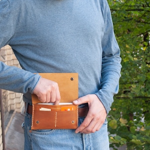 Leather Waist Bag for Samsung Galaxy, Case with Belt Loop, Fanny Pack, Gee Bag