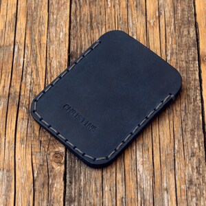 PERSONALIZED Simplistic Leather Wallet, Unisex Pouch, Credit Card Cash ...
