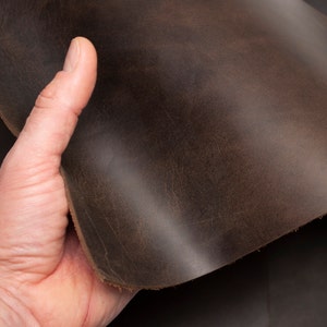 Crazy Horse Leather Sheets for Crafts and Hobby. Pre Cut DIY Panels Pieces for Projects. 1.9-2mm / 5 oz.