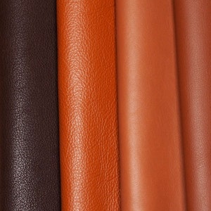 Full Grain Soft Italian Leather Sheets 1.3-1.5 mm thick. Pre Cut DIY Panels For Projects, Repairs, Crafts and Hobby.