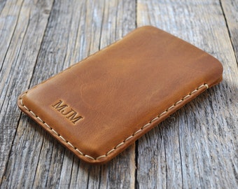 Bovine Leather Case for PASSPORT, Professionally Hand Stitched Pouch, Free Personalisation