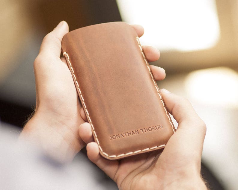 Sleeve Cover Personalised Custom Any Size Leather Case for LG