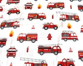 Firefighters cotton fabric 50x70cm