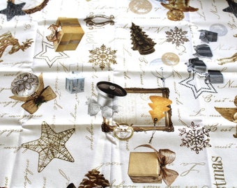 Christmas furnishing fabric coupon 50x70 cm