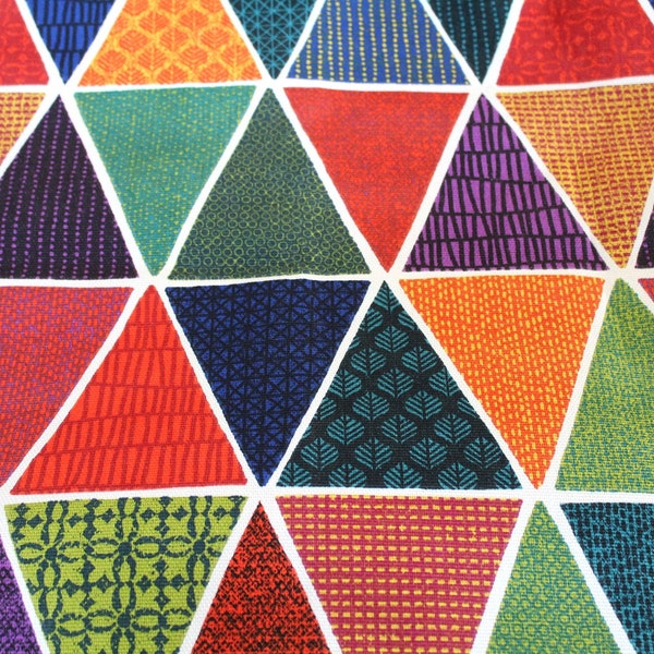 tissu ameublement graphique multicolore 50*70 cm