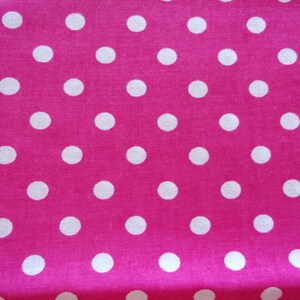 Red and white polka dot fabric coupon 50x70 cm