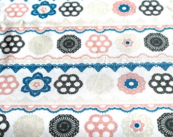 Fabric coupon 50x70 cm flowers