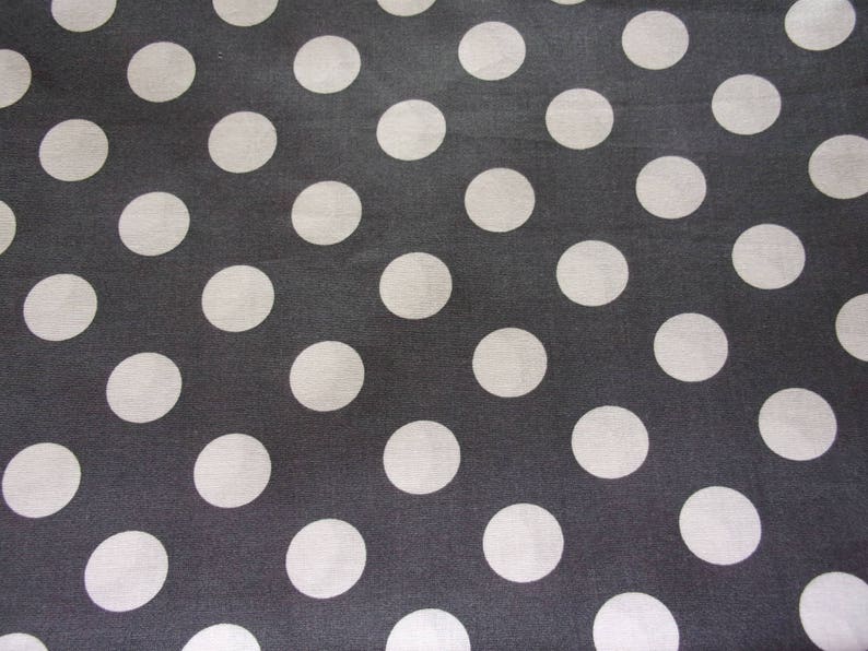 Fabric coupon gray dots and white 50 * 70 cm