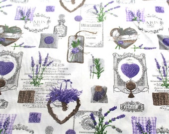 Stoffcoupon 50x70 cm lavendel