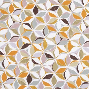 Floral cotton fabric cement tiles 50x77cm