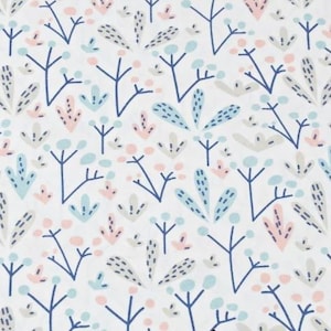 Flower fabric coupon 50x80 cm