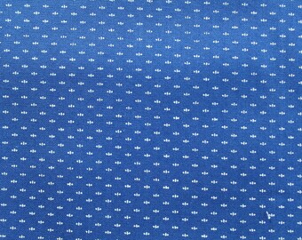 Coupon tissu bleu et blanc 50x70 cm