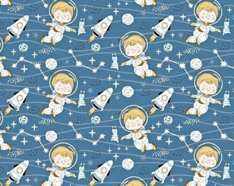 Coupon cosmonaut fabric 50x80 cm