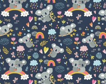 Tissu coton koala 50x80 cm