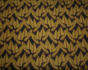 Fabric coupon 50x70 cm mustard and black