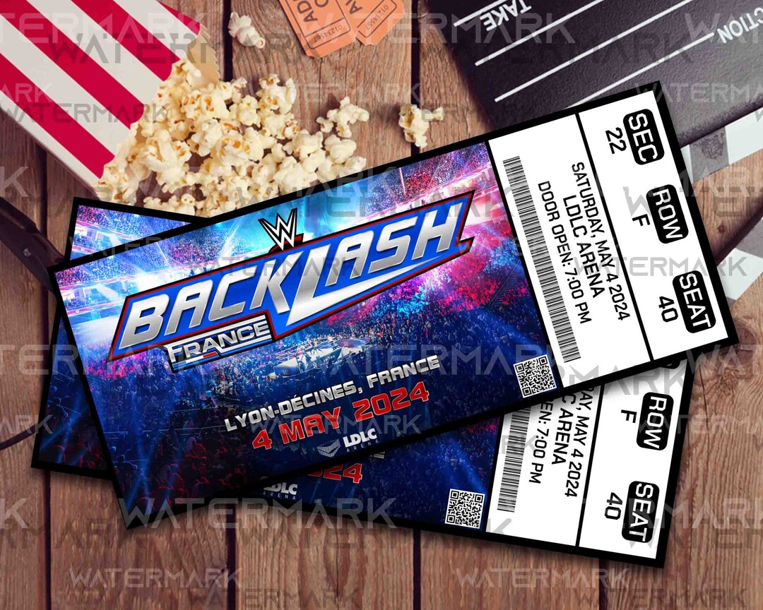 Custom Printable WWE Wrestlemania XL Ticket Road to Wrestlemania
