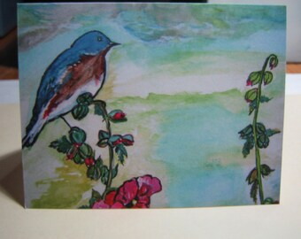 Art Card Set, Art Work Cards, Blank Inside Cards, Any Occasion Card Set of Ten with Envelopes