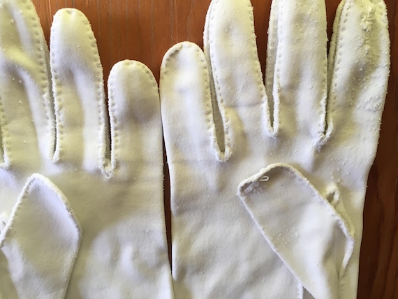 Vintage Costume Gloves, Vintage Collection of Whi… - image 5