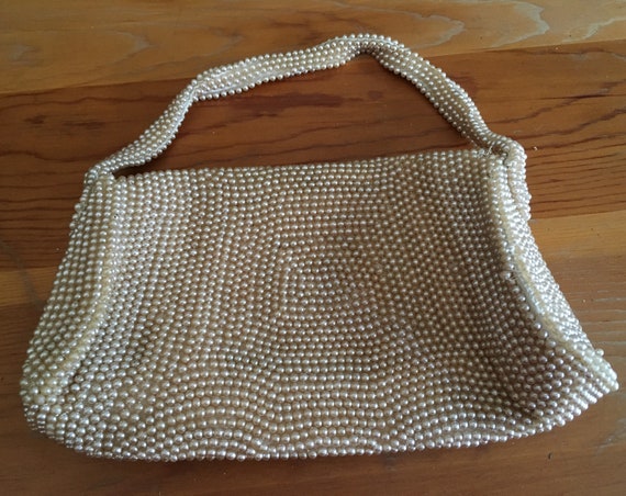 Vintage Beaded Handbag, Vintage 1940's Bag, Vinta… - image 2